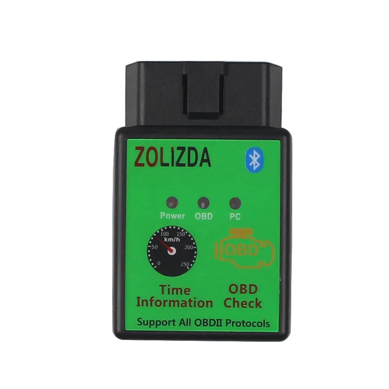 ZOLIZDA Бесплатная доставка V1.5 V2.1 ELM327 OBD2 считыватель кодов инструмент сканирования