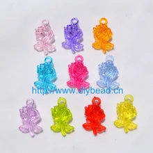 50 шт. прозрачные акриловые подвески 28 х17 мм|mixed color|acrylic pendanttransparent
