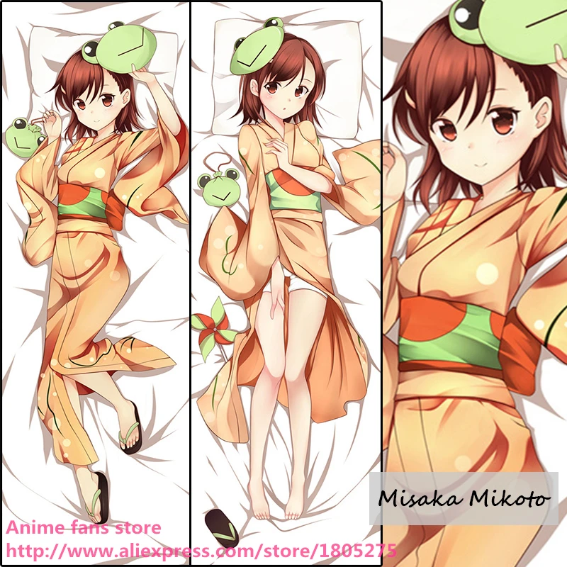 

Милое Аниме Toaru Kagaku no Railgun Мисака Микото милое кимоно японское Наволочка Чехол для подушки покрытие декоративное обнимающее тело