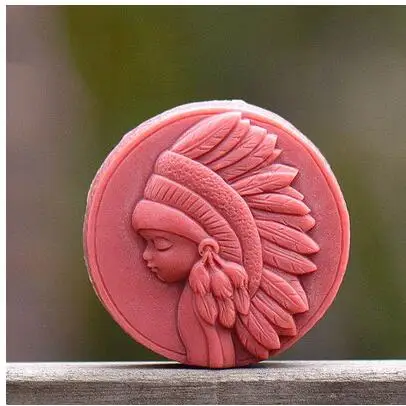 Силиконовая круглая форма PRZY для украшения торта в африканском стиле мыло ручной