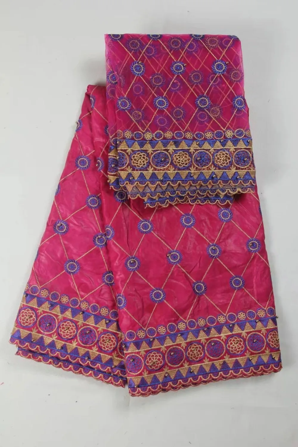 Африканский buzin Riche ткани 5yard + 2 ярдов Тюль Африки кружевной высокого качества Getzner