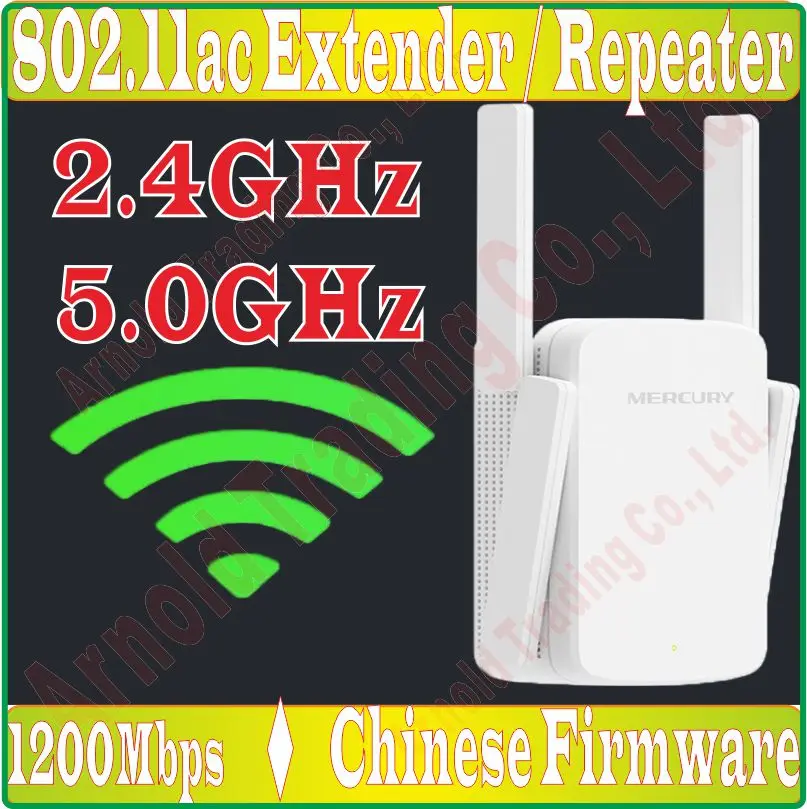 Усилитель сигнала Wi Fi 11AC 1200 м 2 4 + 5 ГГц|Сетевые карты| |