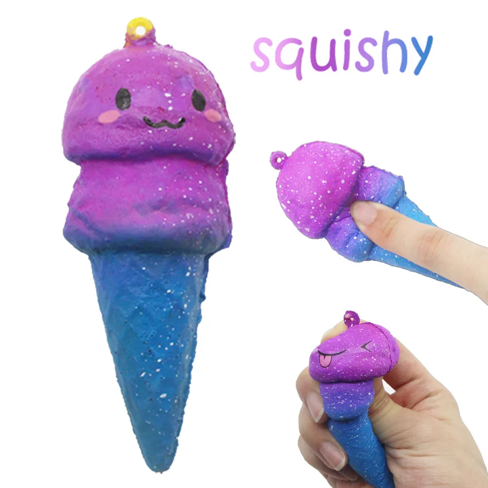 Вязкой игрушки милый мягкий мороженое медленно поднимающийся мультфильм крем
