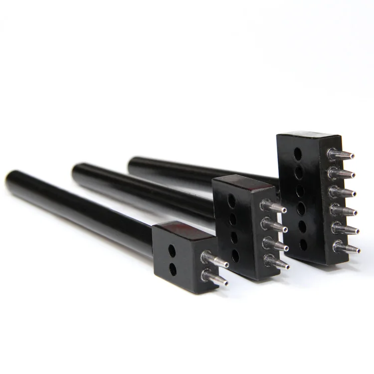 Кожевенного перфоратора строки кругового выреза для прошитая кожа перфорации