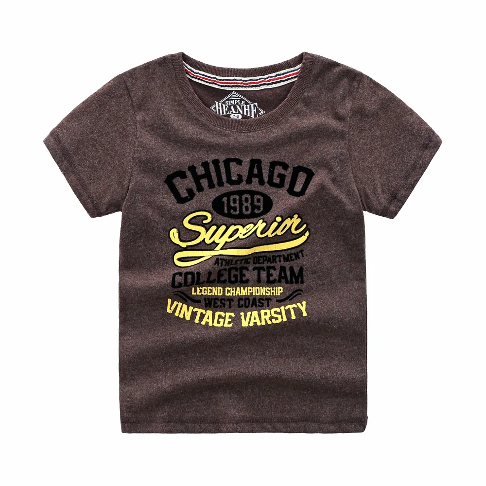 100% хлопковая Однотонная футболка с круглым вырезом и короткими рукавами для