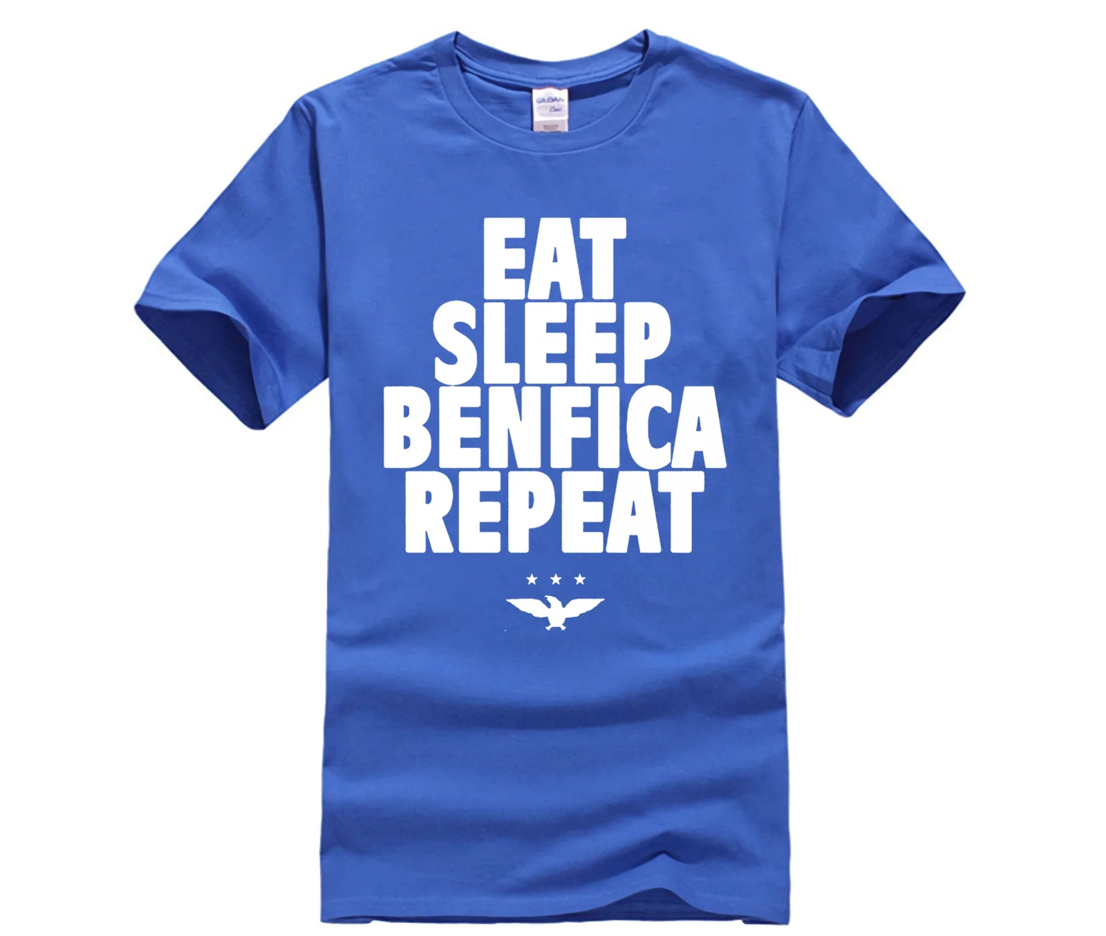 Футболка с надписью Divertente Eat Sleep Benfica Ripetere футболка Uomini самая популярная в