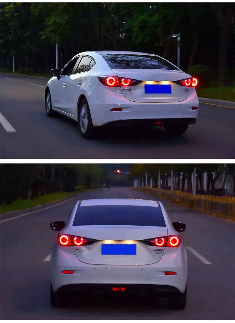 AKD автомобильный Стайлинг для Mazda 3 задние фонари- Мазда 3 Axela светодиодный задний фонарь светодиодный DRL тормозной сигнал заднего хода авто аксессуары