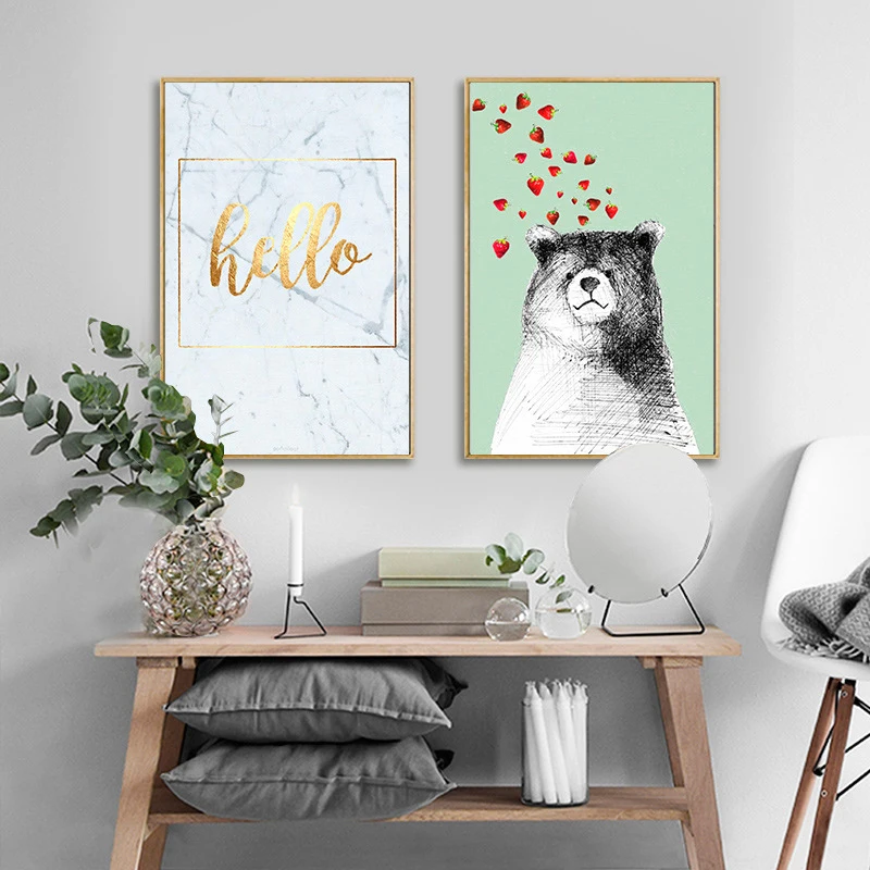 HAOCHU Юго-Восточная Азия Лето Бали зеленые листья Акварель Птицы Животные Холст