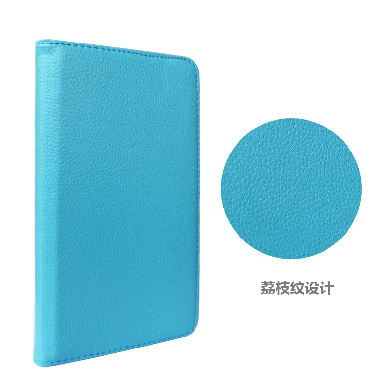 Кожаный флип-чехол с поворотом на 360 градусов для huawei MediaPad T1 701u, чехол для планшета huawei T1 7,0 T1-701u, чехол для планшета с Lychee рисунком+ ручка