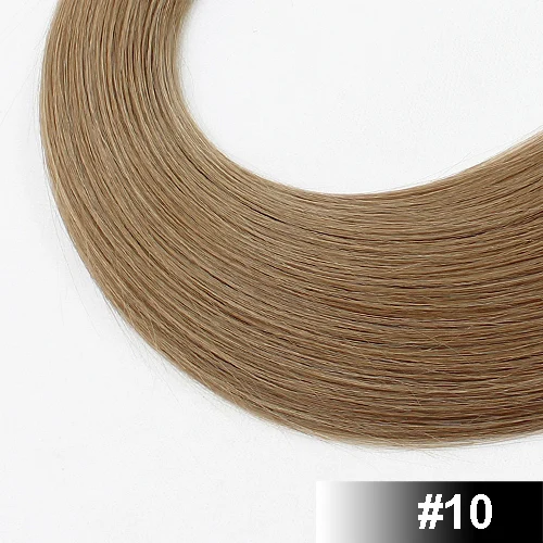 #10 FOREVER HAIR 2,0 г/шт. 1" Настоящие здоровые, телесные, дымные клейкие ленты для наращивания человеческих волос полная кутикулы PU касета для наращивания волос 40 г - Цвет: #10