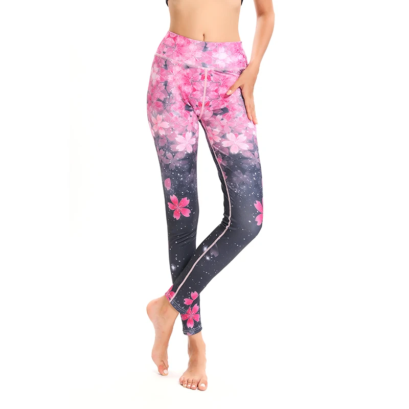 Женские леггинсы для фитнеса CHRLEISURE тренировок с высокой талией и эффектом пуш ап