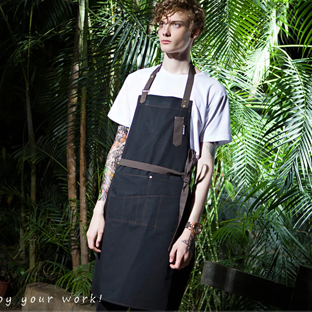 Новинка 2019 кухонный фартук для приготовления пищи и барбекю джинсовый кухни