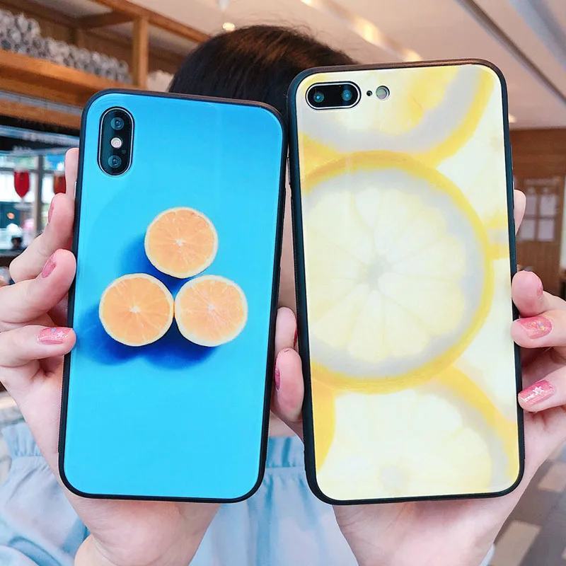 JiBan новый мультфильм Стекло корпуса мобильного чехол для телефона iPhone 6 S 7 8 Plus X
