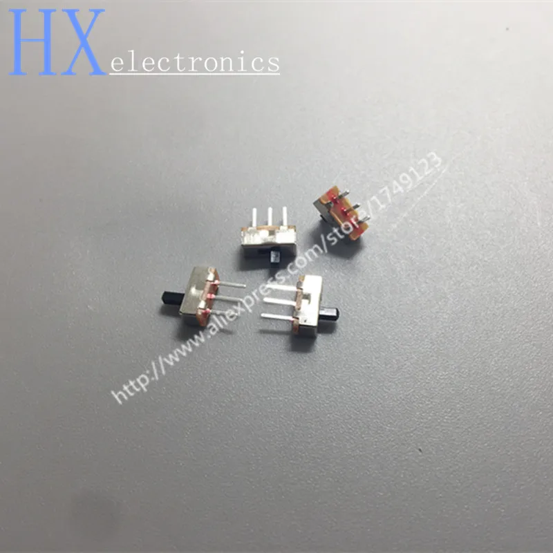 Бесплатная доставка 100 шт. SS12D00 SPDT тумблер выключатель mini 1 Way 2 полосный скользящий