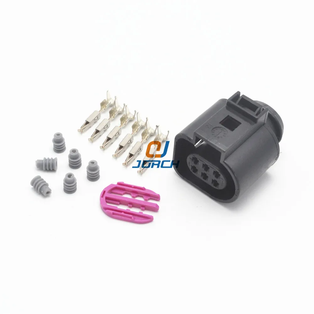 5 sets 6 Pin 1.5mm waterproof plug Throttle Valve Control Element VW Audi connector 1J0 973 713 1J0973713