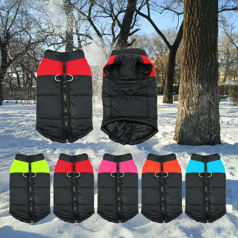 Warm Winter Dog Pet Puppy Vest Jacket Chihuahua Clothing Coat Thickening Waterproof Medium Large Dogs 4 Colors S-5XL | Дом и сад