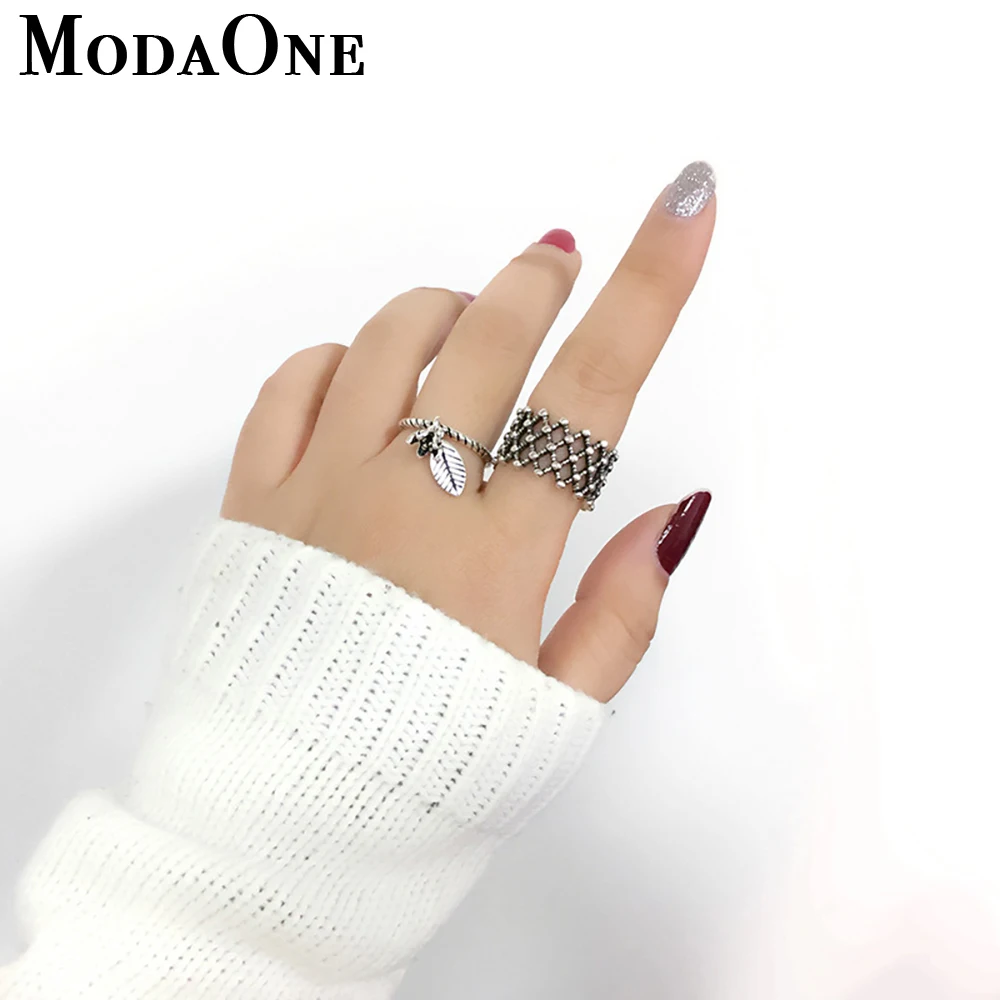 Женское Винтажное кольцо ModaOne 925 пробы Серебряное с тайским серебряным