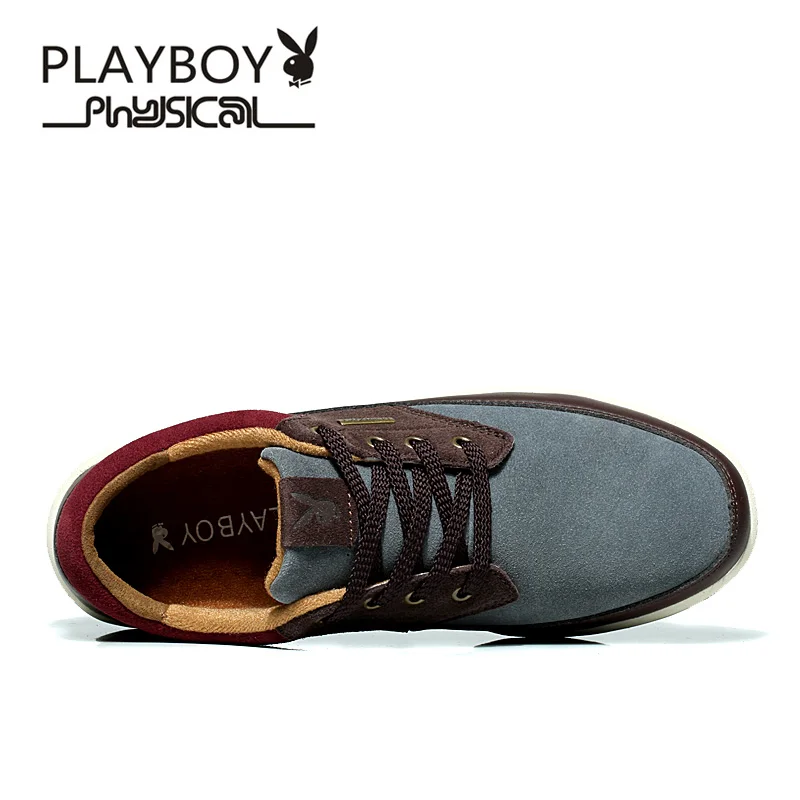

PLAYBOY Men's Shoes Spring/Autumn fashion leisure Cow Suede men's casual shoes