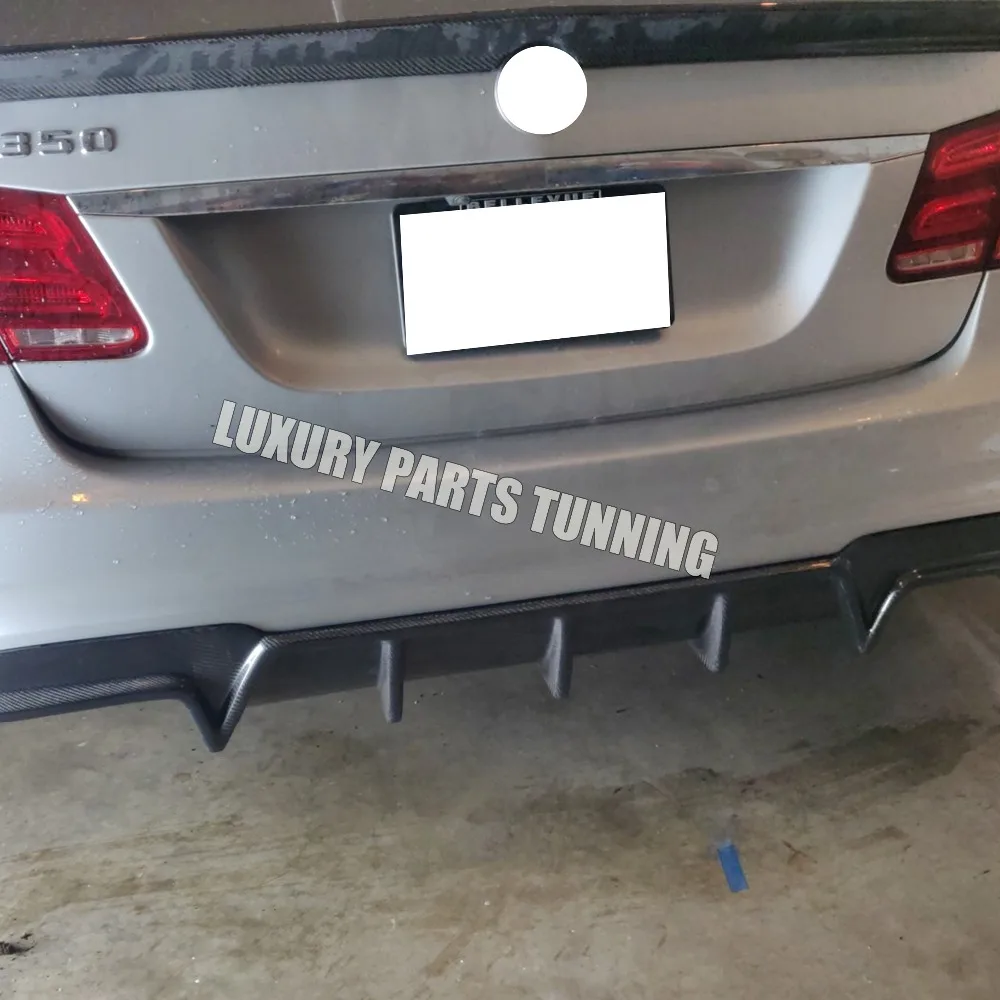 Диффузор для заднего бампера из углеродного волокна Benz W212 E200 E260 E300 E350 E63 с Amg
