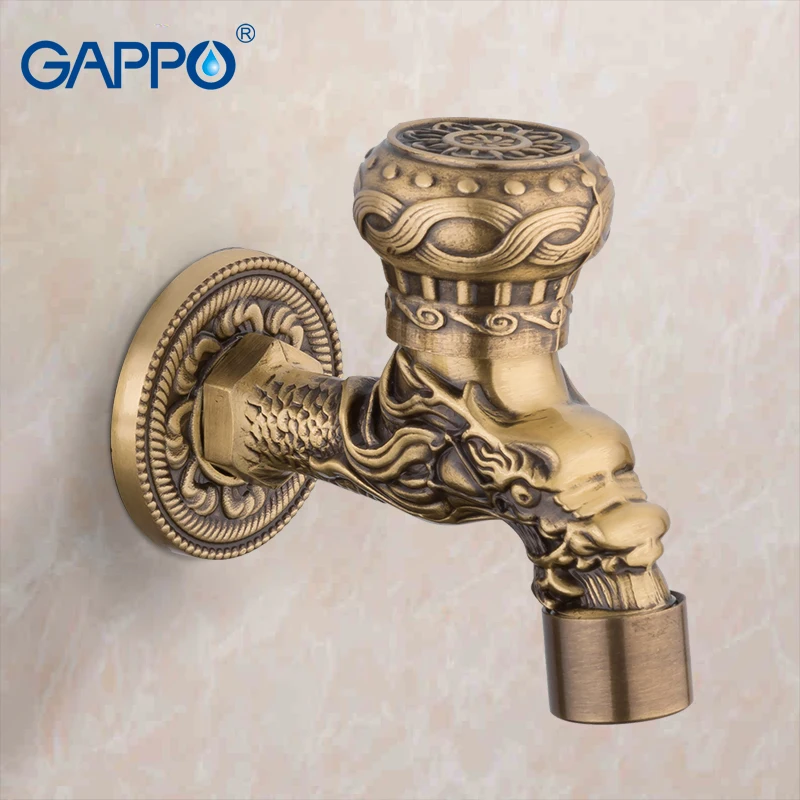 GAPPO краны из античной латуни настенные для стиральной машины садовый кран