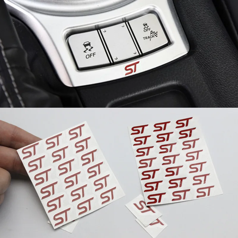 10 шт. новый автомобиль Стайлинг герба Знак Автомобиля Стикеры чехол для Ford ST Focus 2 3