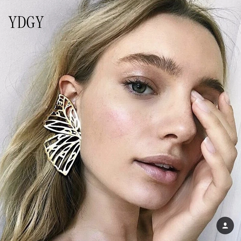 YDGYde полые модные украшения для женщин с большим крылом ювелирные