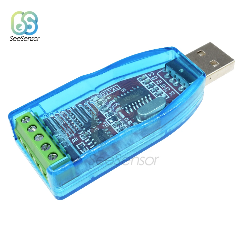 Промышленный USB в RS485 конвертер адаптер обновление защиты RS485 конвертер Совместимость V2.0 Стандартный RS-485 разъем