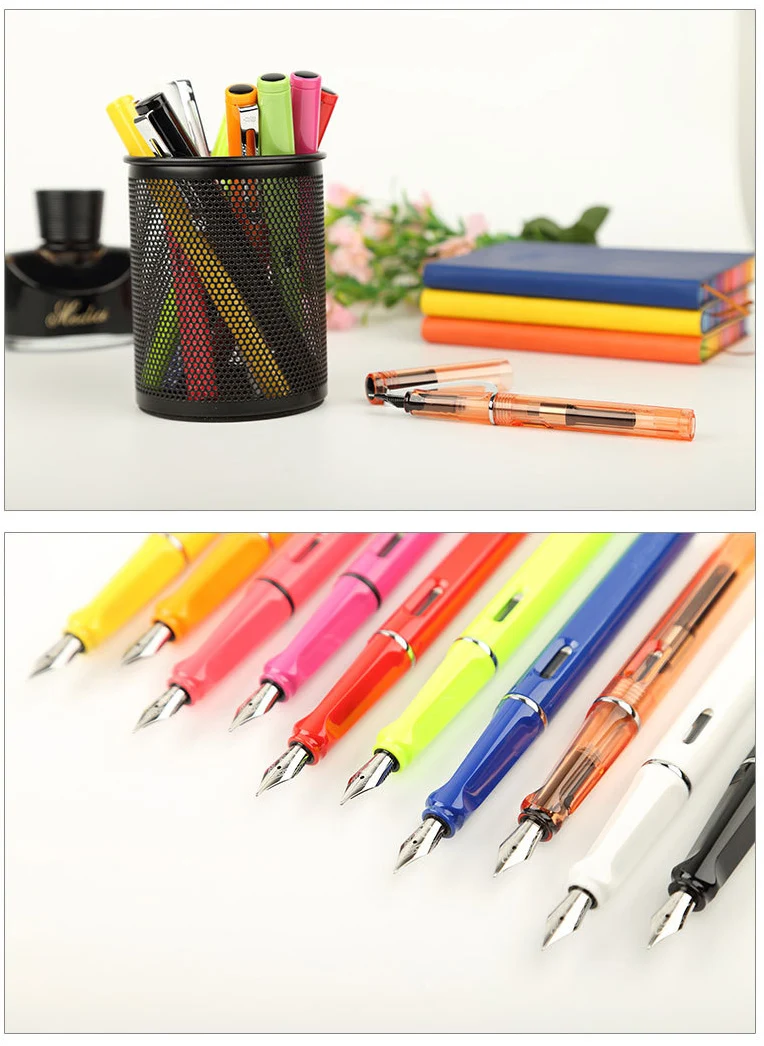 Jinhao перьевая ручка Высокое качество каллиграфическая ручка двухцелевые мужские солнцезащитные очки 0,5 мм золото чернильная ручка NIB для написания офисные школьные принадлежности, блокноты