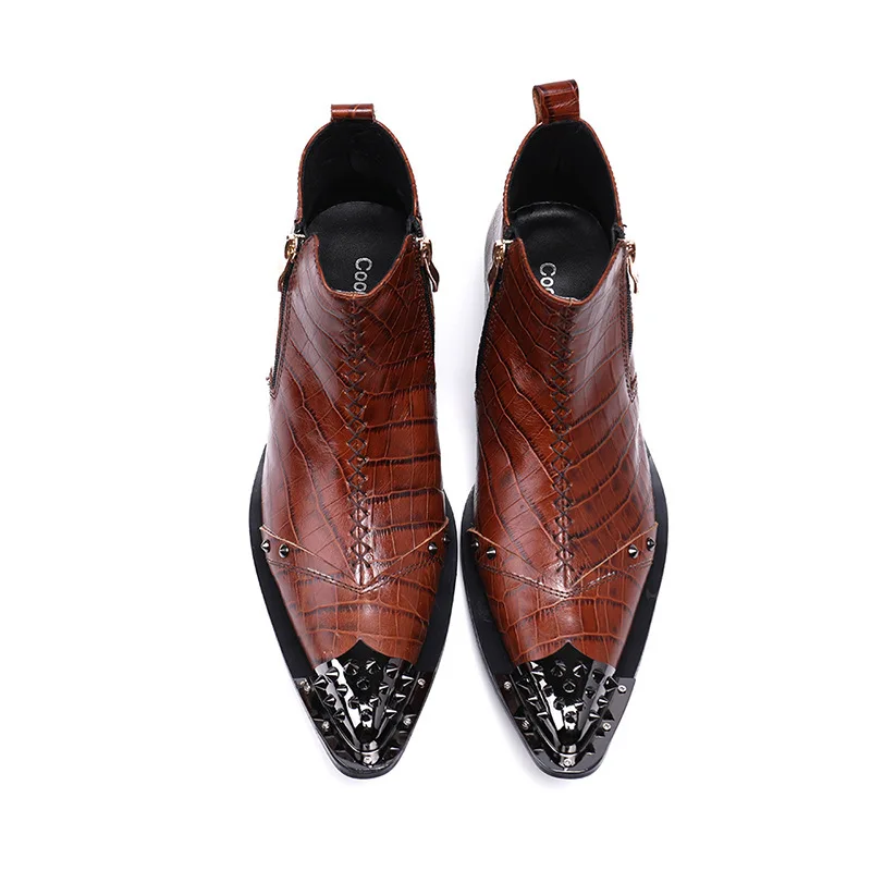 

Fashion Men's and Ankle Boots Pointed Wedding Dress Shoes Men's Tooling Boots Red Shoes High Business Dress Shoes