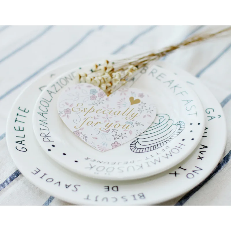 100 шт./пакет подарочные открытки в форме сердца Свадебная коробка настольные