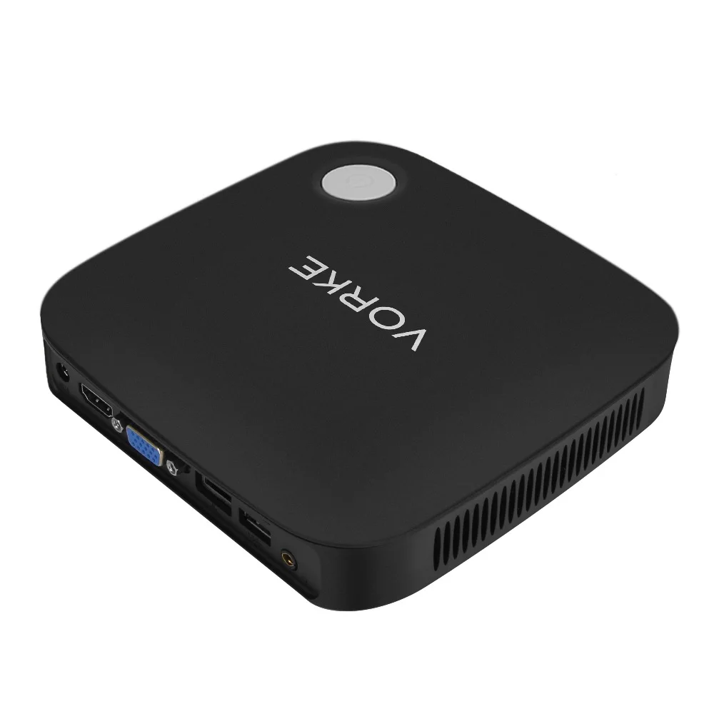 Vorke V1 плюс tv box Intel Apollo Lake J3455 smart 4 г Оперативная память 64 ГБ SSD mini pc windows 4K @ 60 Гц 802.11AC WI