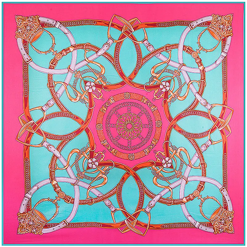 Модные шали саржевый Шелковый Хиджаб шарф женские винтажные головные шарфы с