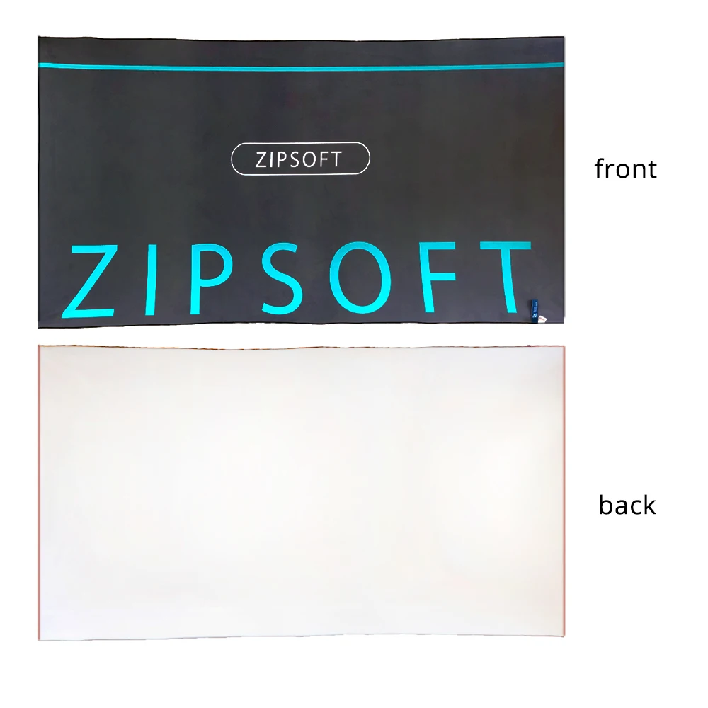 Пляжное полотенце для путешествий из микрофибры Zipsoft, Быстросохнущий Спортивный Коврик для занятий йогой, плавания, кемпинга, банного одеяла, спортивного зала, бренд
