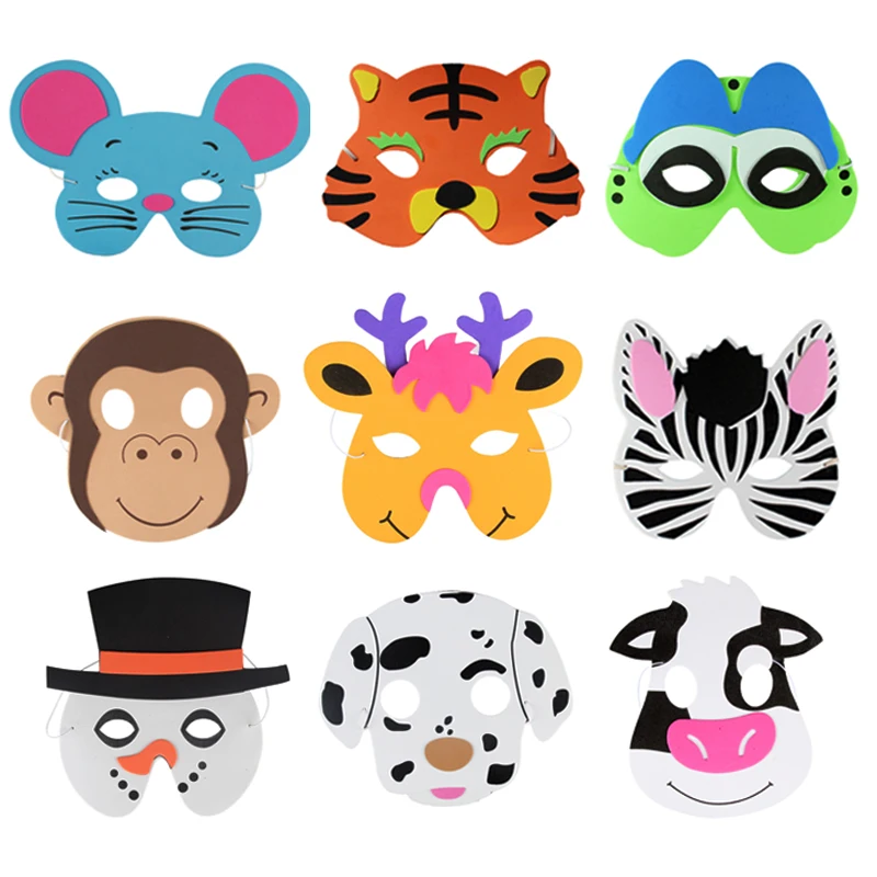 Бесплатная доставка 1 шт. маски животных из вспененного этилвинилацетата для