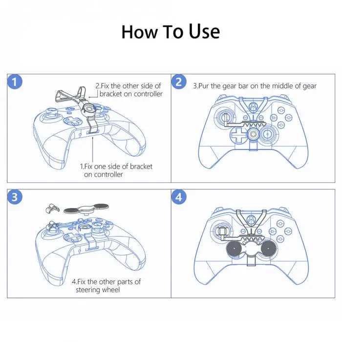Дропшиппинг мини руль для Xbox One S/X Игровой Контроллер вспомогательный запасные аксессуары QJY99