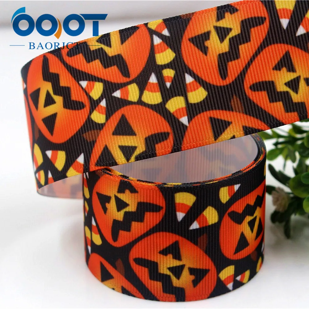 OOOT BAORJCT 178179 38 мм мультфильм Хэллоуин печатная корсажная лента аксессуары для