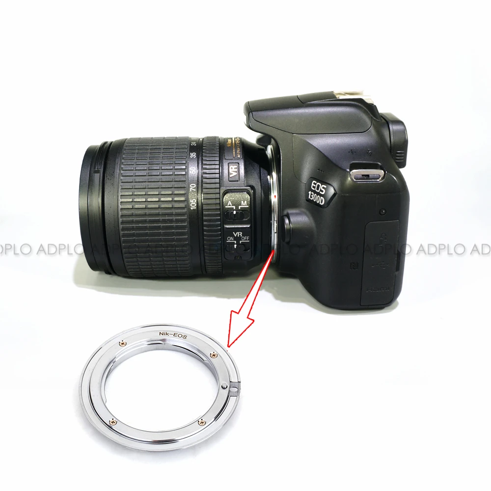 Переходник Pixco для объектива NIK-EOS подходит NIKON F камеры Canon EOS | Электроника