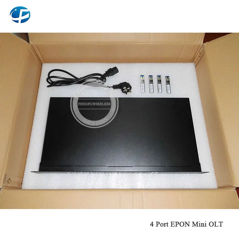 Высокое качество Мини 1G EPON OLT, 4 порта PON 4 шт. SFP модуль uplink ethernet порт сети EPON OLT, поддержка EPON ONU