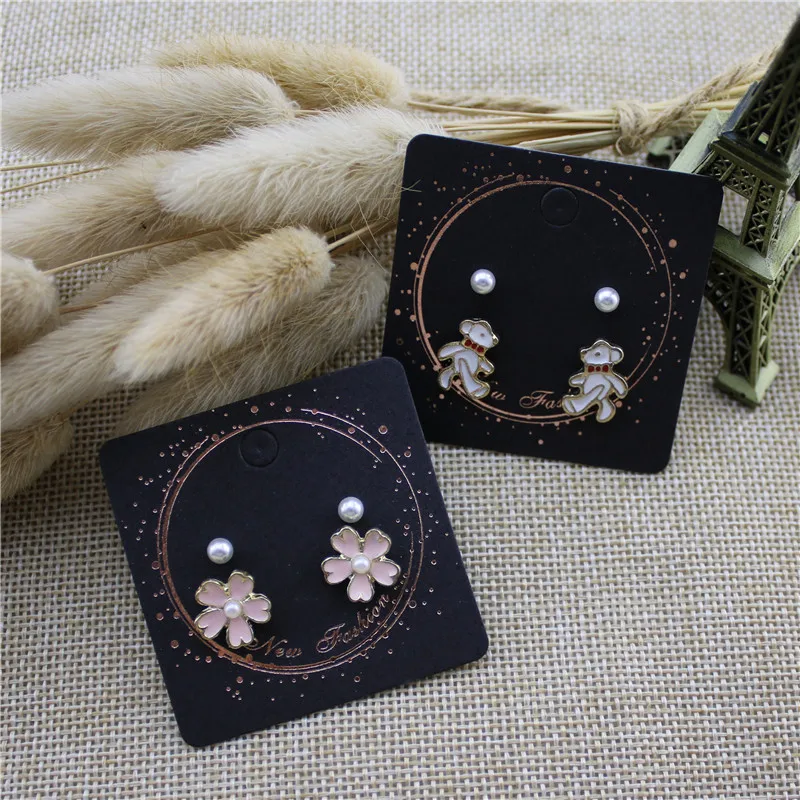 Новый европейский и американский стиль эмаль маленький медведь вишня Модный