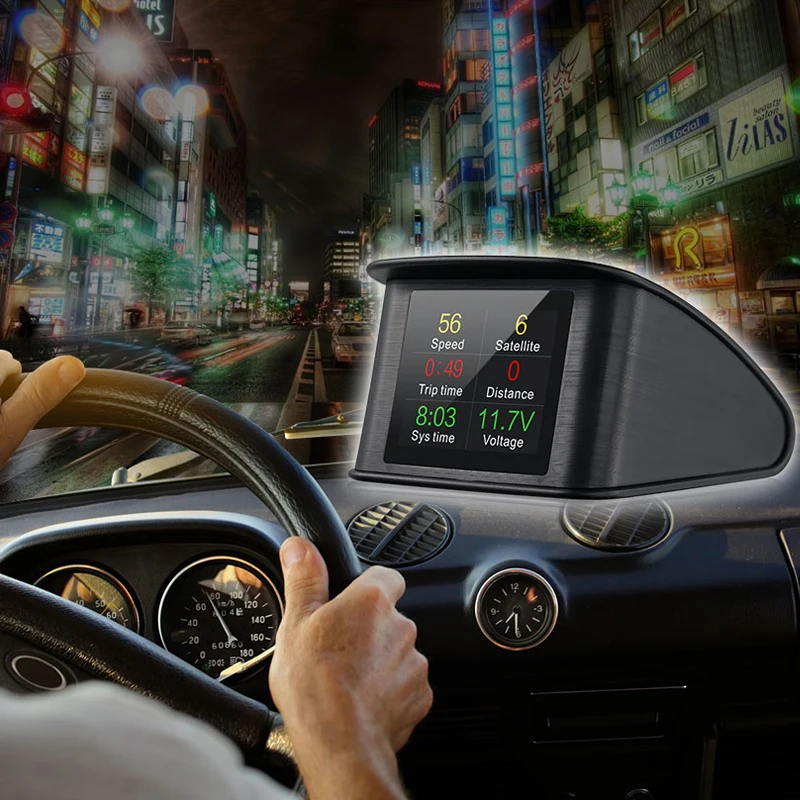 YASOKRO автомобильный OBD2 компьютерный скоростной проектор цифровой спидометр HUD