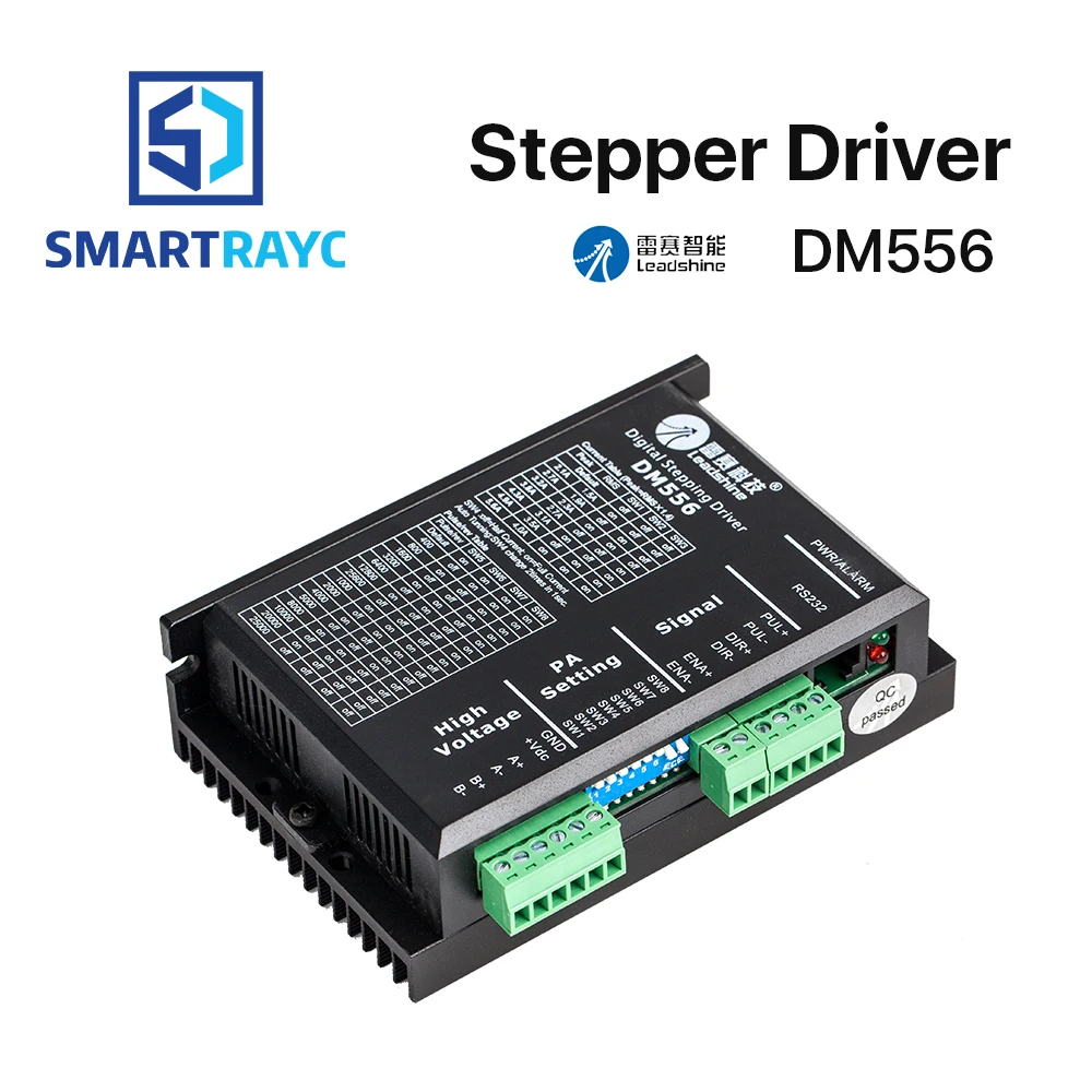 Smartrayc Leadshine 2 фазы шагового драйвер DM556 20 50VAC 0 5 5.6A|Драйвер двигателя| |