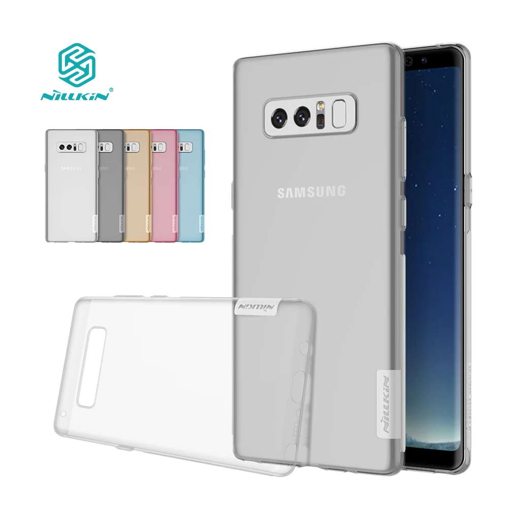 Note 8/9 case Nillkin Nature Transparent Clear Soft silicon TPU Protector back cover for samsung galaxy note 8 6.32'' |