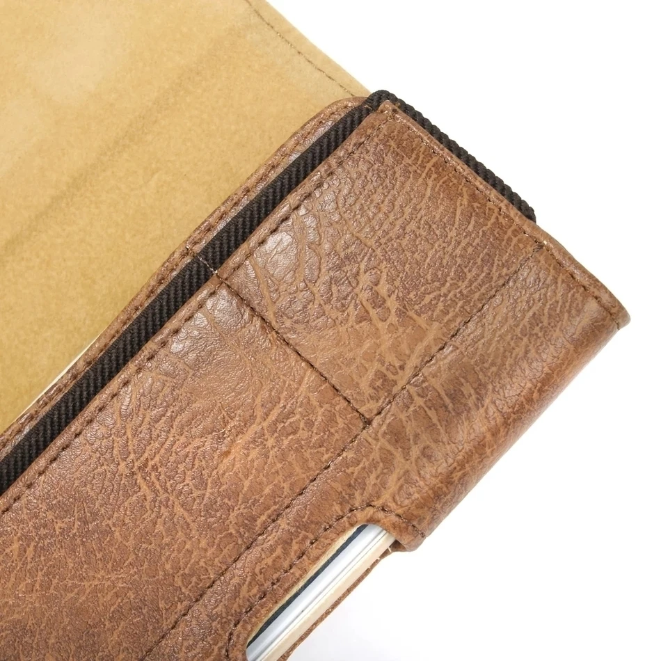 Горизонтальная поясная сумка-кобура с отделениями для карт Магнитный чехол