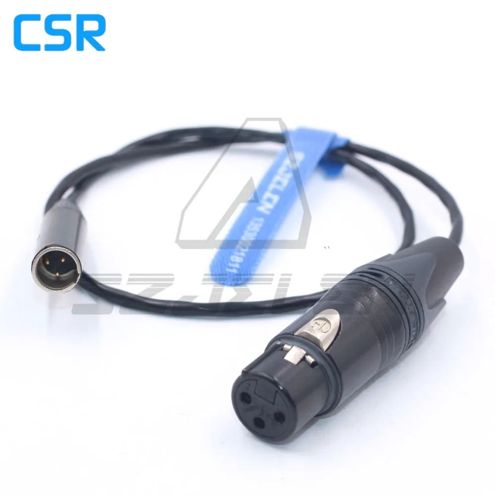 Mini XLR Male to Female для Blackmagic Pocket Cinema 4k 6K камера аудио кабель BMPCC 4K кабель|Соединители| |