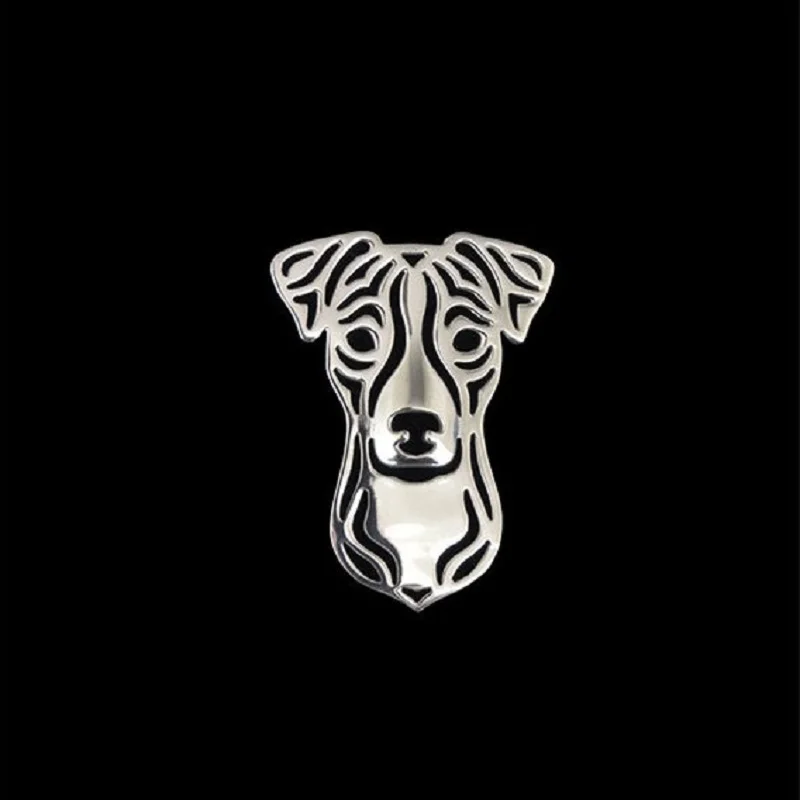 Опт броши для собак Jack Russell Smooth delicated любителей домашних животных посеребренное