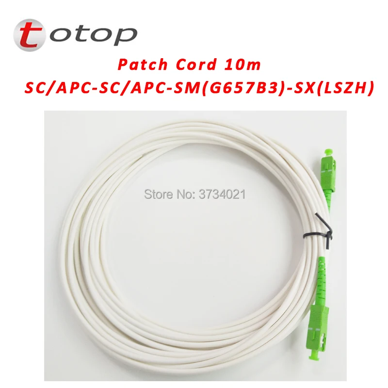 Заказной длина кабеля волокна Patchcord SCAPC SM SX Длина изделия 10 м G657B3|Оптоволоконное