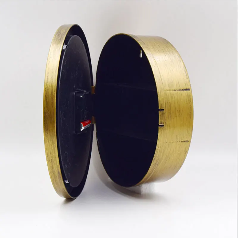 Золотые настенные часы в стиле ретро с защитой от попадания денег