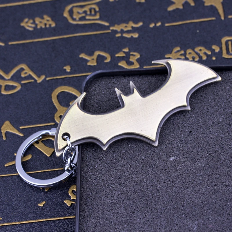 Фильм Супергерой Украшения Бэтмен Логотип Тема Bat Очарование Брелок