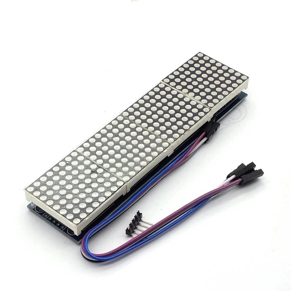 Модуль точечной матрицы max7218 для микроконтроллера Arduino 4 в одном дисплей с линией