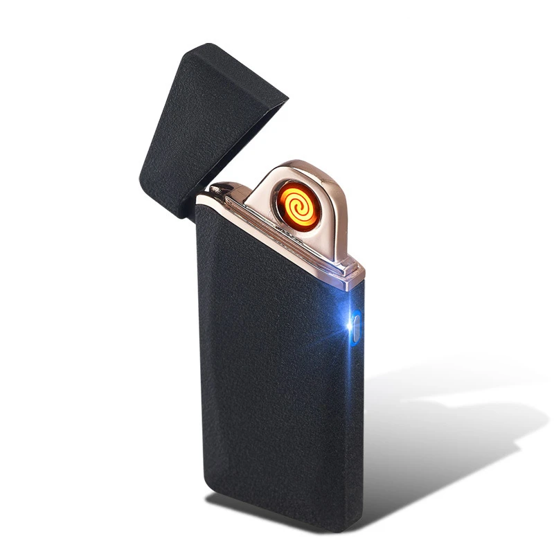 1 шт. портативная металлическая зажигалка Usb перезаряжаемая беспламенная